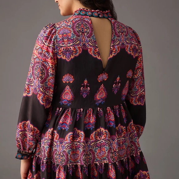 Anthropologie Bohemian Patterned Dress - Picture 7 of 9
